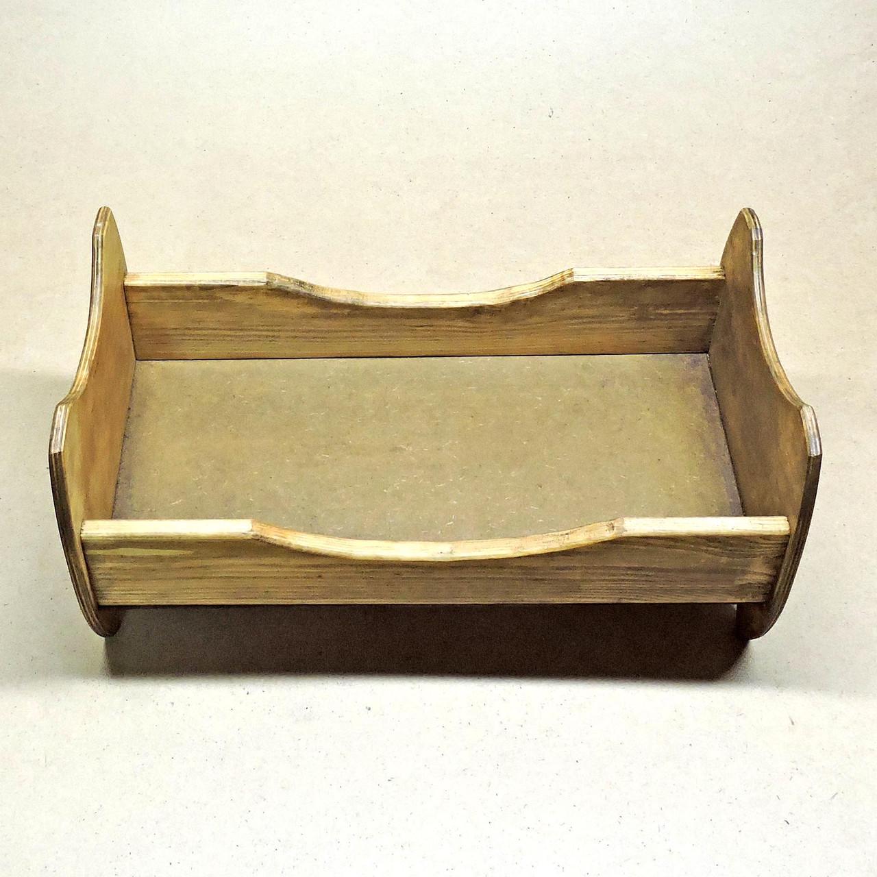 Кровать для кукол из дерева Жасмин Капучино (КРТ-000703) - фото 7