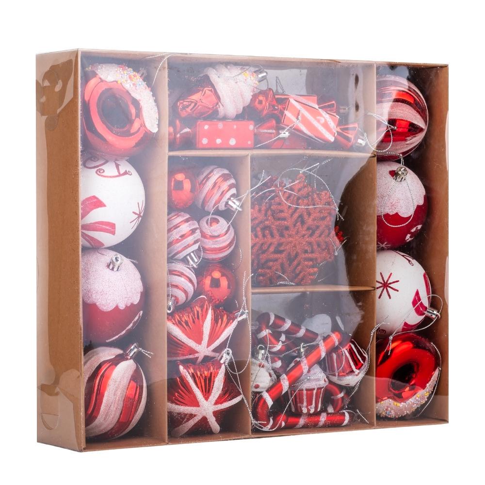 Набір ялинкових іграшок Новорічний еліксир 70 шт. (9125-030) - фото 2 Набір ялинкових іграшок Новорічний еліксир 70 шт. (9125-030) - фото 2