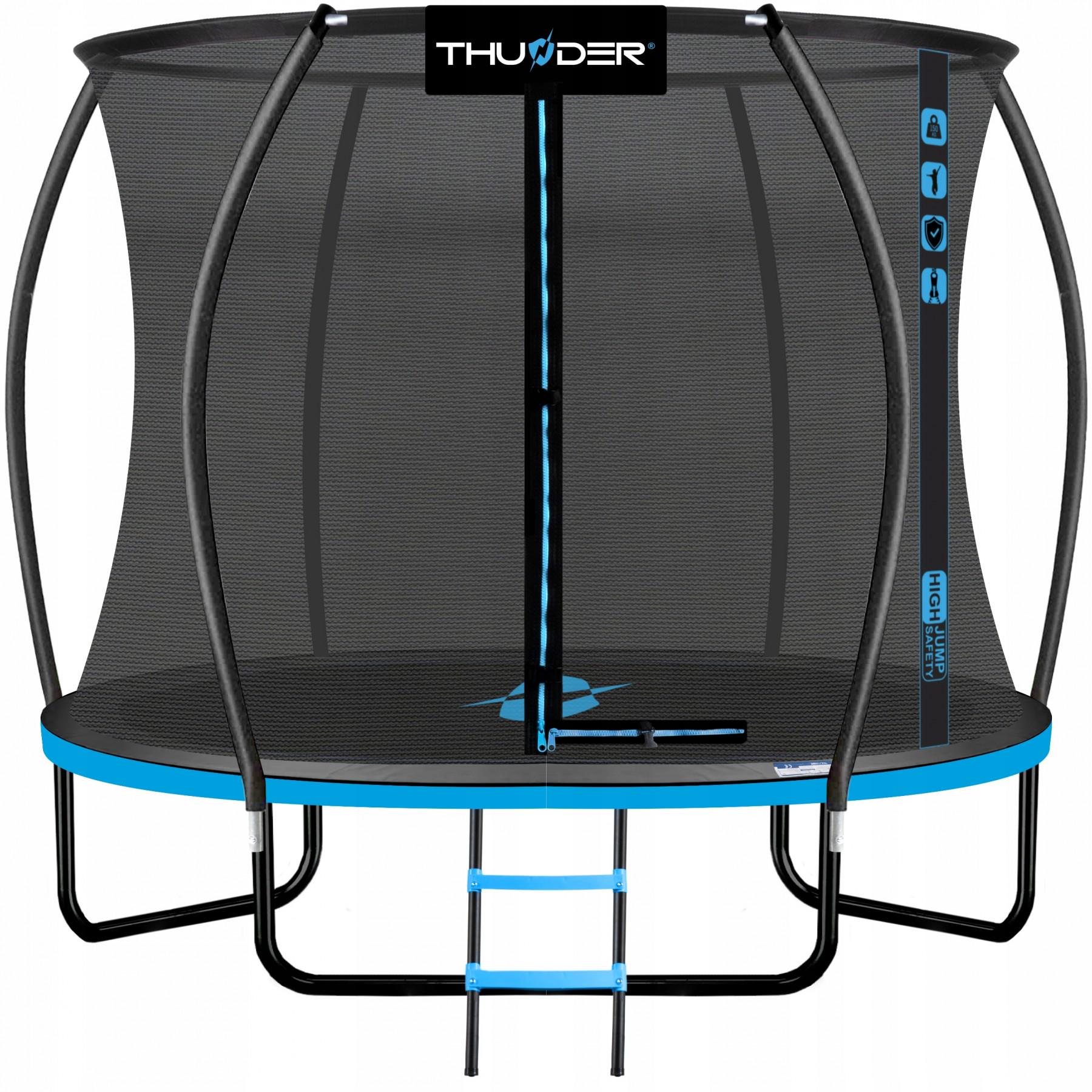 Батут с внутренней сеткой Thunder Inside Ultra 10FT 312 см Black/Blue - фото 1