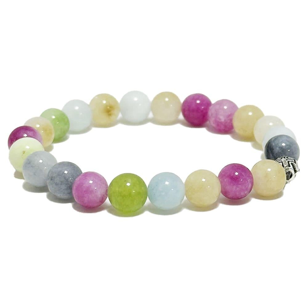 Браслет микс камней Разноцветный (11374)