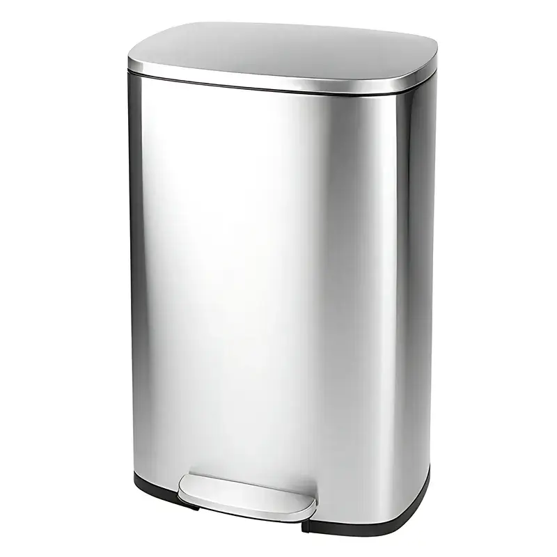 Мусорное ведро с плавным закрыванием прямоугольное Mixxus Bevel-TC0112 SS 12 л Мусорное ведро с плавным закрыванием прямоугольное Mixxus Bevel-TC0112 SS 12 л