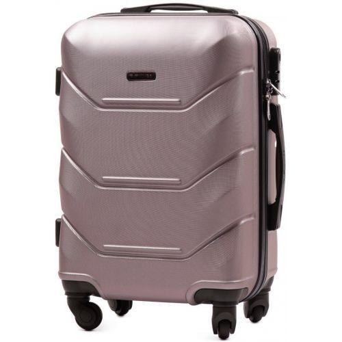 Чемодан пластиковый Wings 147 маленький Розовое золото - фото 1 Чемодан пластиковый Wings 147 маленький Розовое золото - фото 1