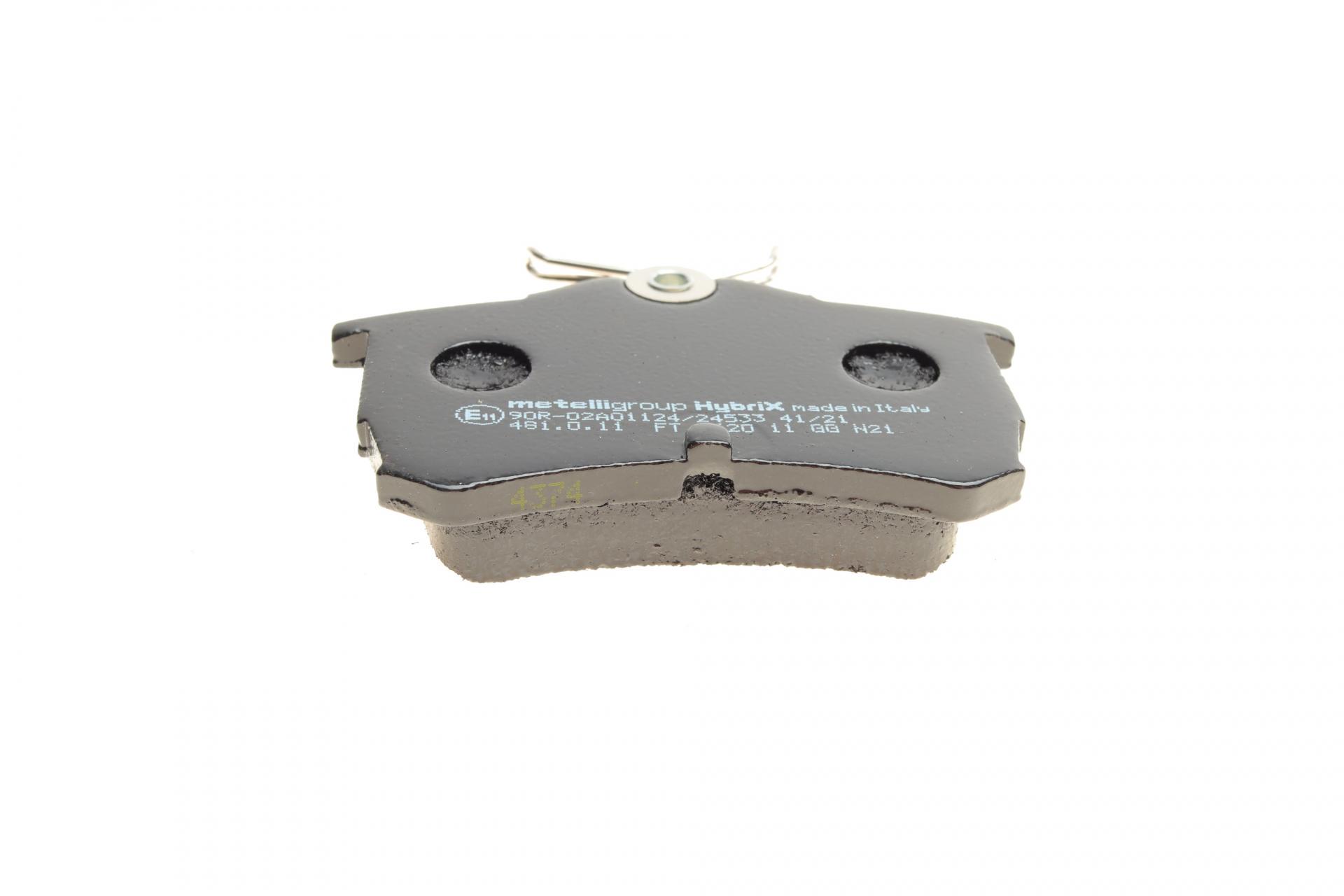 Колодки тормозные задние Honda Accord VI/VII 98-08 22-0465-0 METELLI