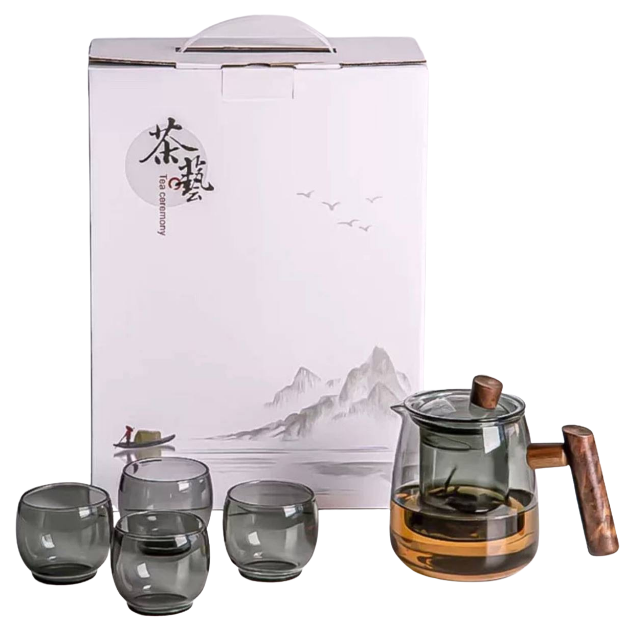 Чайный набор Тишина гор чайник/чашки 4 шт. (31559029)