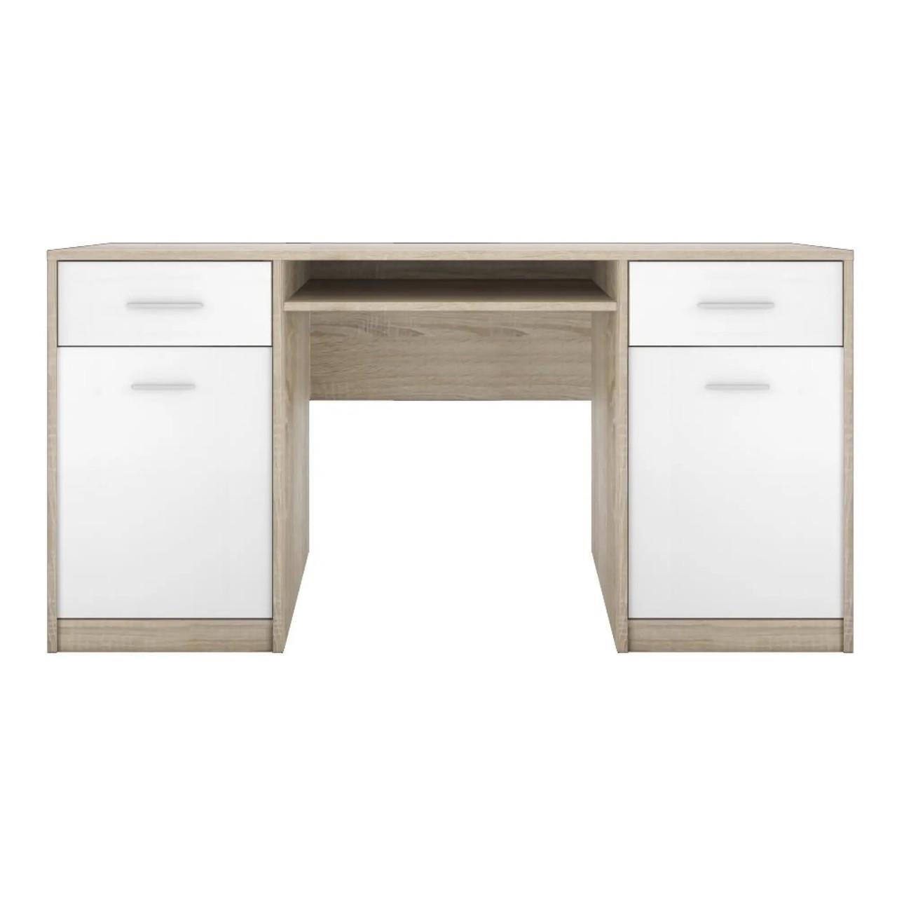 Компьютерный стол Гербор Непо BIU150 Дуб Сонома/Нимфея Альба (GRB-1288)