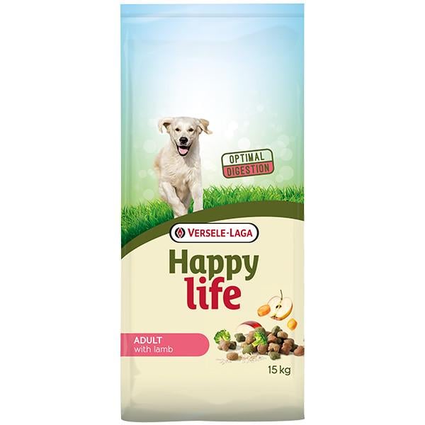 Корм сухой Happy Life with Lamb для собак средних и крупных пород 15 кг (5410340311011)