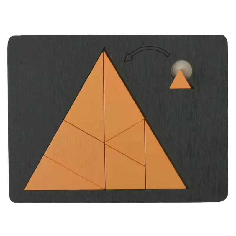 Деревянная головоломка для детей Kayfovo NA9 геометрическая от 3 лет (29299) Деревянная головоломка для детей Kayfovo NA9 геометрическая от 3 лет (29299)