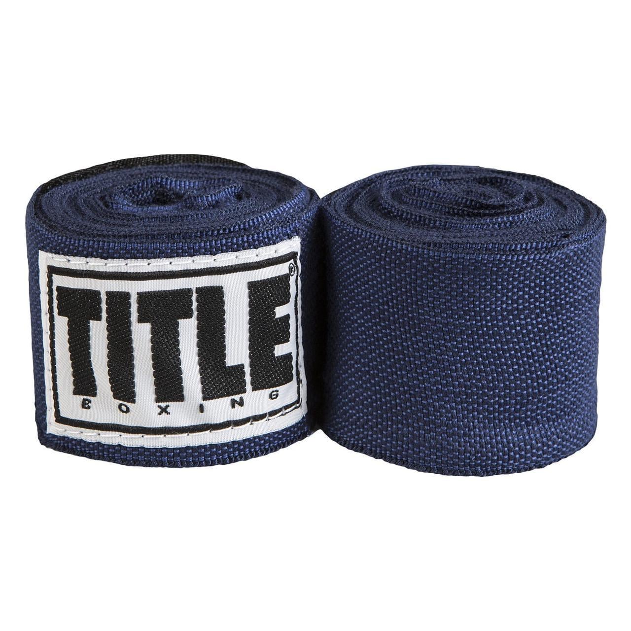 Бинти для боксу TITLE Boxing Select 180" Semi Elastic Mexican 4,5 м Navy (3019820516)