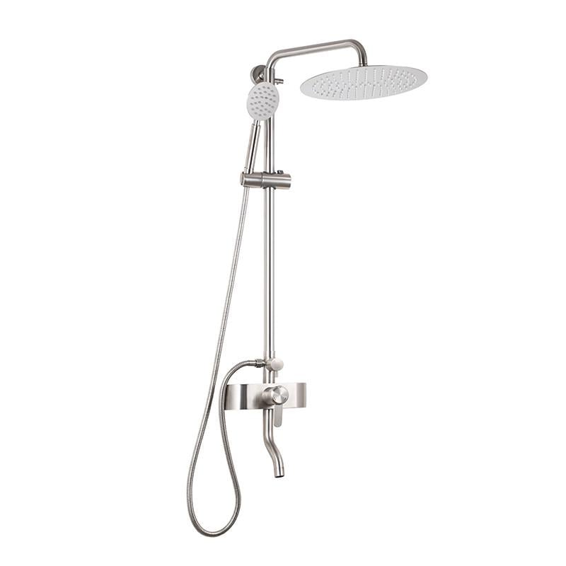 Душевая система MIXXUS FAN-009-J из нержавеющей стали с смесителем (MI6110)