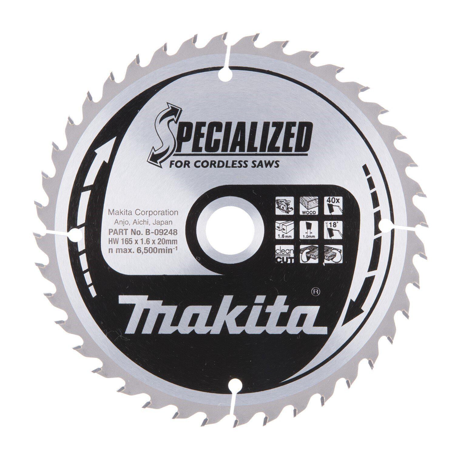 Диск пильный по дереву Makita 165х20 мм 40T