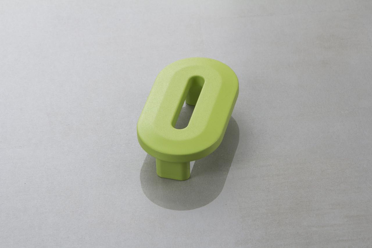 Меблева ручка Poliplast цифра нуль РП-0 Зелений матовий (16207) - фото 1