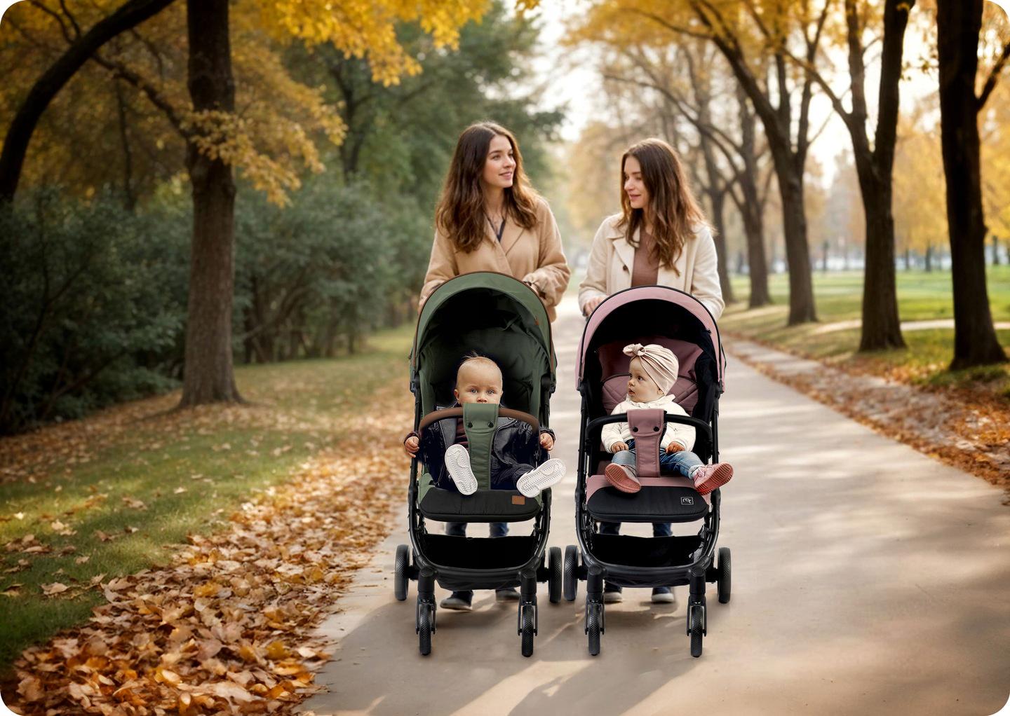 Коляска прогулянкова Paseo Nukido з дощовиком Хакі (716005) - фото 11 Коляска прогулянкова Paseo Nukido з дощовиком Хакі (716005) - фото 11