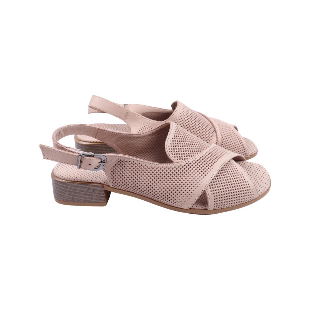 Босоножки женские Aquamarin из кожи р. 37 Капучино (2161-22LBC)