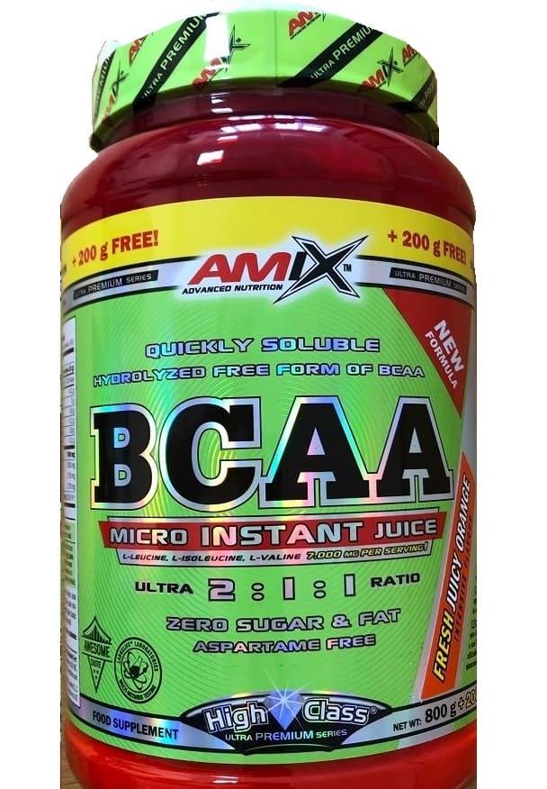 Амінокислота BCAA для спорту Amix Nutrition BCAA Micro Instant Juice 800 + 200 г 100 порцій Orange