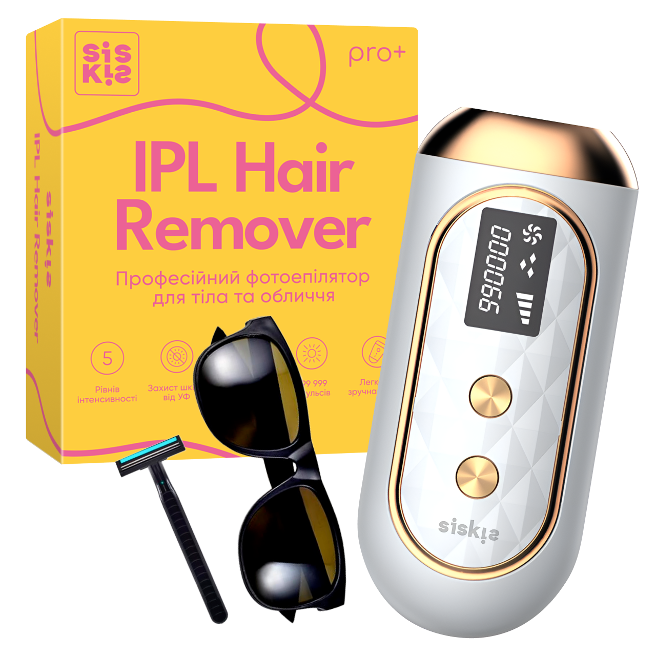 Фотоепілятор жіночий лазерний IPL з охолодженням кварцовий (2734276008205)
