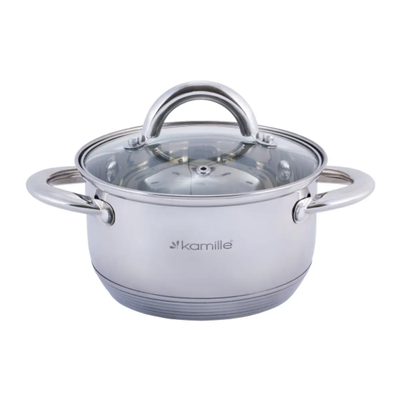 Кастрюля с крышкой Kamille KM-5771 из нержавеющей стали 1,7 л (NA001691)
