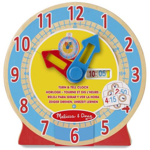 Развивающая игрушка Melissa&Doug деревянные умные часы (MD14284)