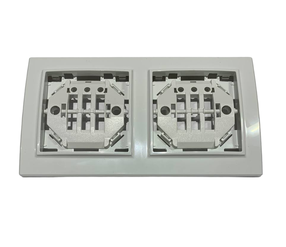 Рамка для розеток Lumano COMFORT 2-я горизонтальная Белый (000018910)