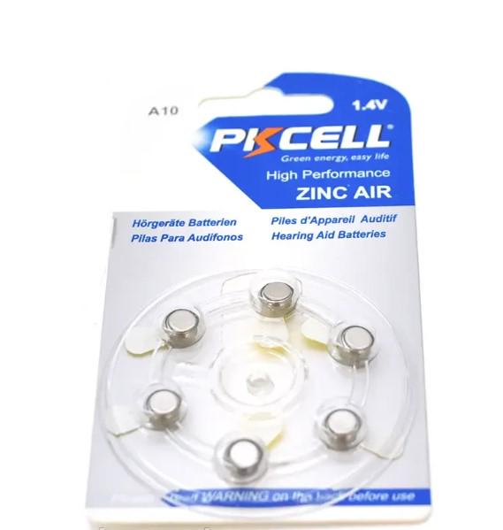 Батарейка PKCELL 1.4V ZA10 воздушно-цинковая 6 шт. (1692540883)