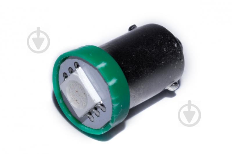 Светодиодная лампа AllLight T 8.5  1 диод 5050 BA9S 12V 0.45W GREEN