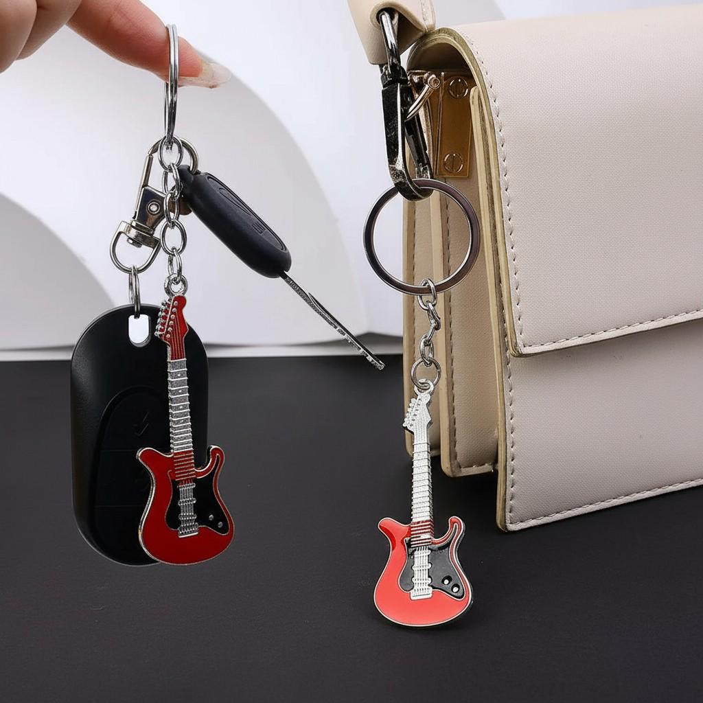 Брелок для ключей Гитара металлический Красный (99_10_0_1С) - фото 14 Брелок для ключей Гитара металлический Красный (99_10_0_1С) - фото 14