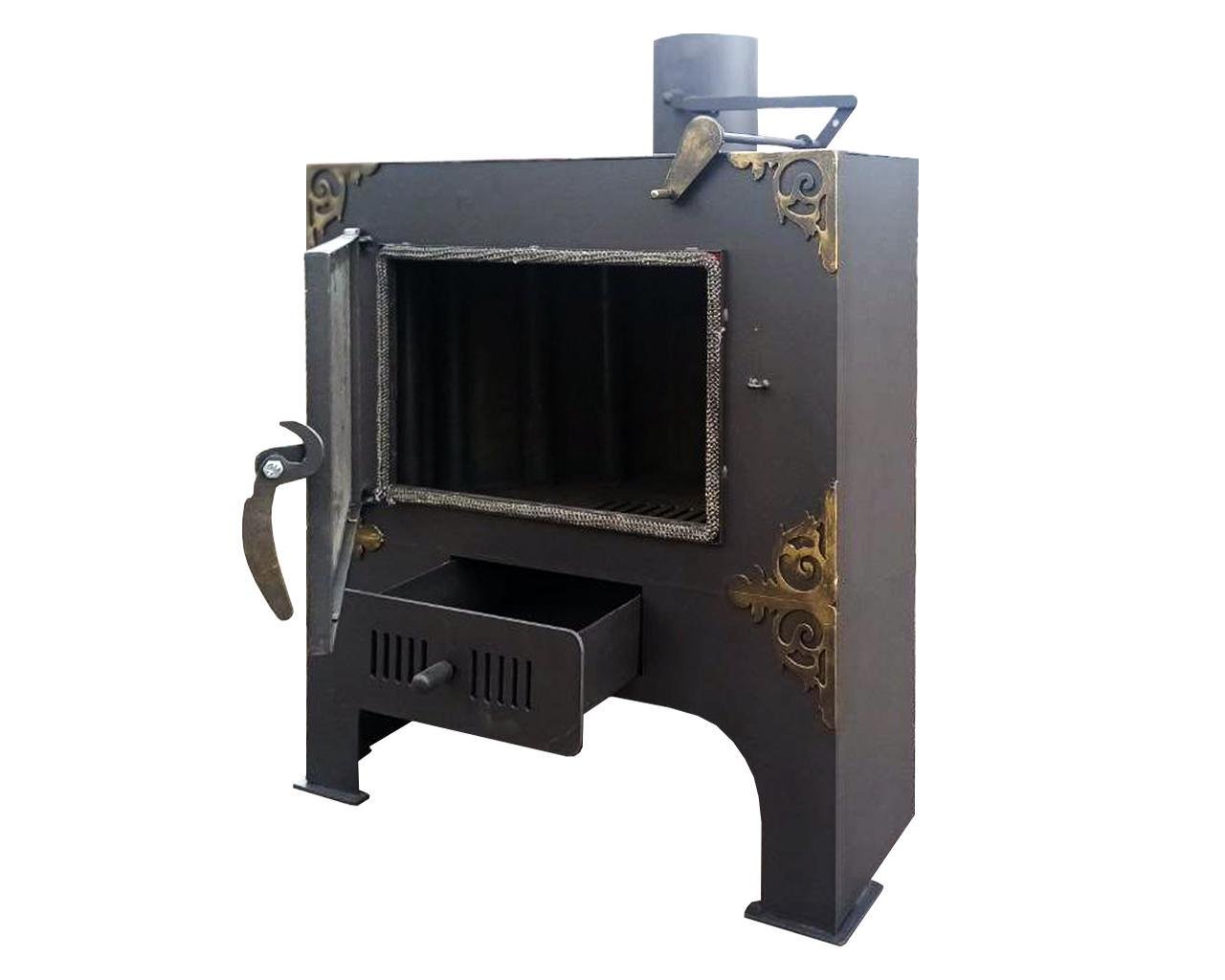 Камин Kram-kovka Велес стальной напольный угловой 5 мм - фото 3