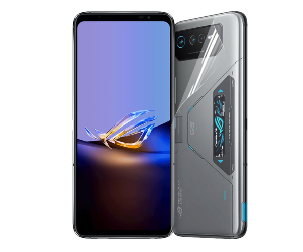 Протиударна гідрогелева плівка Hydrogel Film для Asus ROG Phone 6D Ultimate на задню панель Transparent