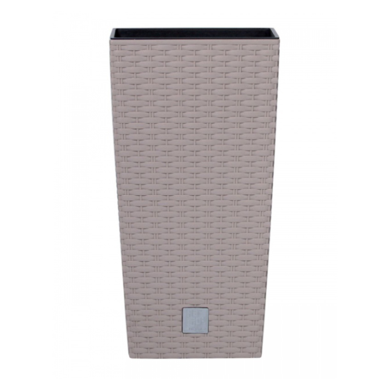 Горшок для цветов Prosperplast Rato высокий с вставкой Н-55 см Мокко (79580-7529)