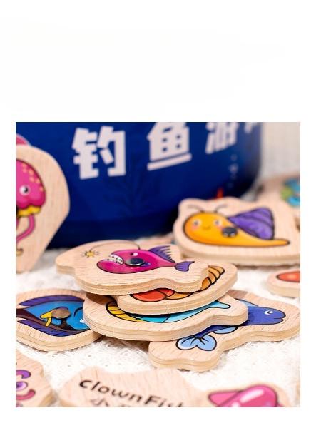Гра дерев'яна магнітна логічна "Риболовля" монтессорі (24246801) - фото 4 Гра дерев'яна магнітна логічна "Риболовля" монтессорі (24246801) - фото 4