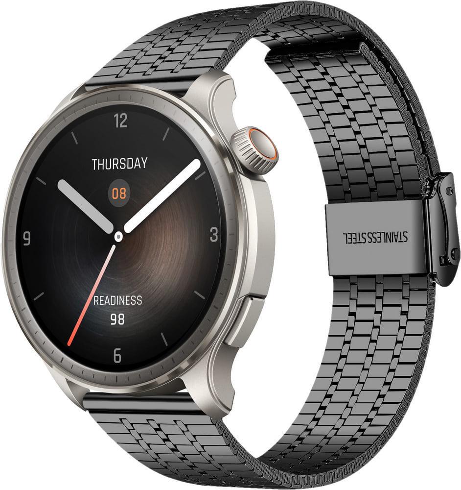 Браслет металевий Counic для Amazfit Balance Black (37225-2B)
