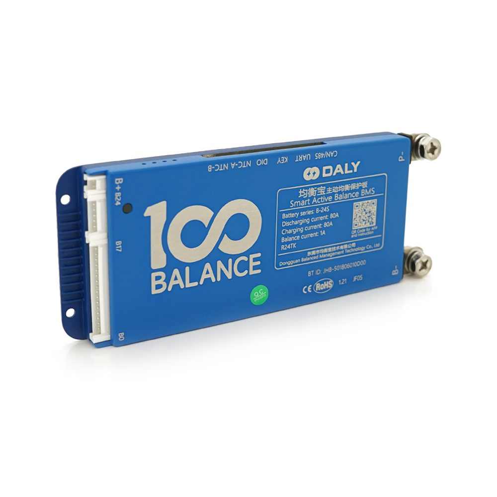 Плата BMS Universal DaLy LiFePO4 плата 8-24S 80A с Bluetooth 1A (37400)