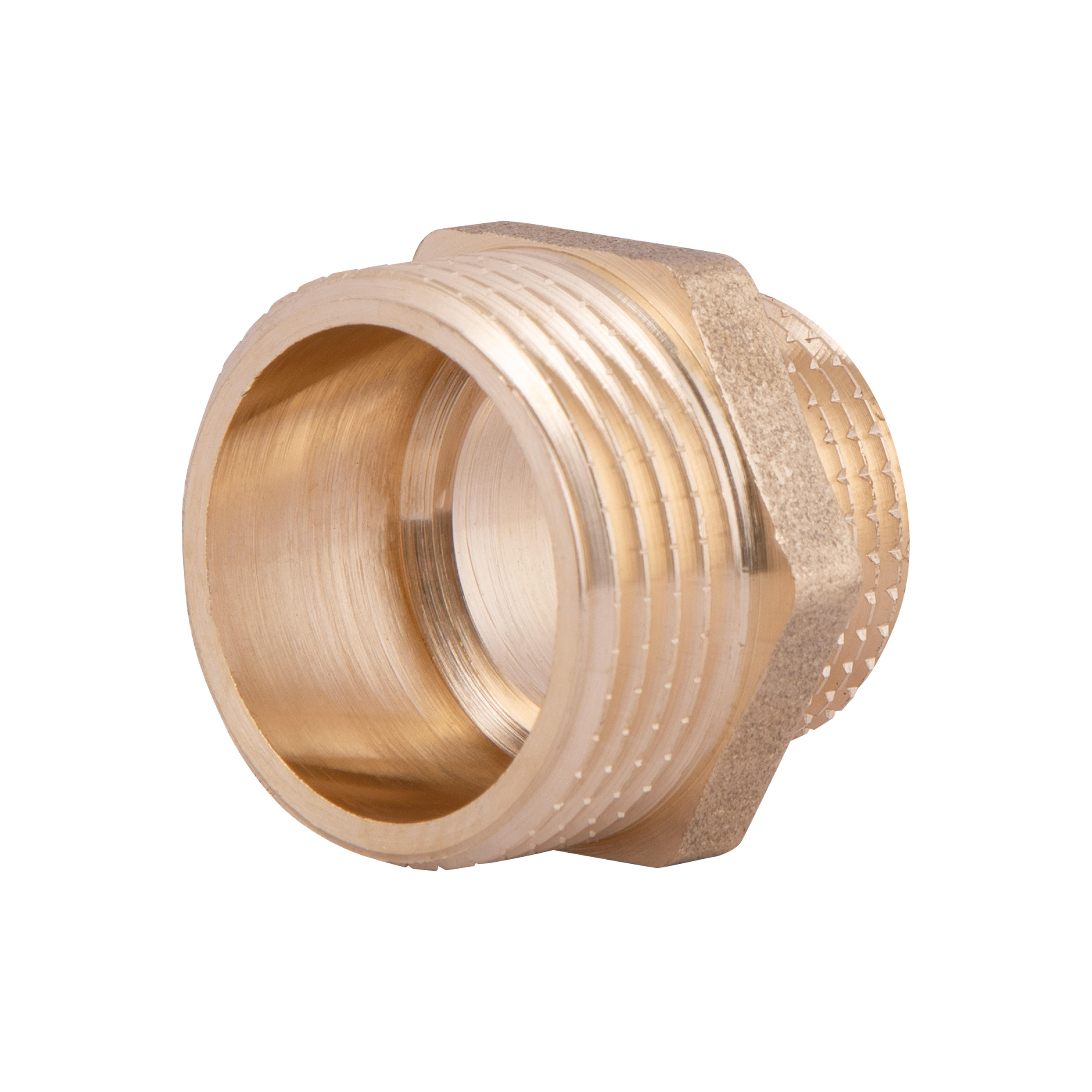 Ниппель латунный редукционный Thermo Alliance Standart 1"Зх3/4"С Желтый (SD4082520)