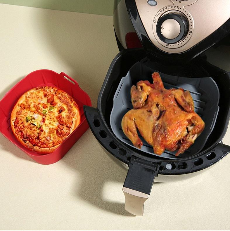 Форма силіконова для аерогрилю мультипечі та фритюрниці на чашу 19 см Сірий (24709444) - фото 4 Форма силіконова для аерогрилю мультипечі та фритюрниці на чашу 19 см Сірий (24709444) - фото 4