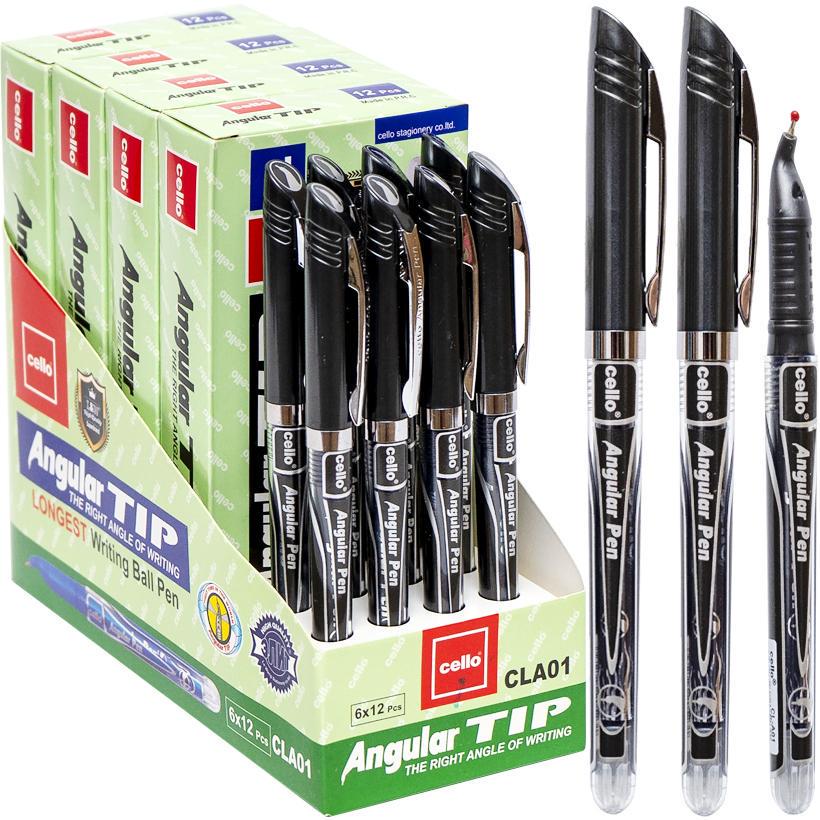 Ручка масляна Лівша Cello 12 шт. в уп. CLA01-12 50651 Чорний (MTT-185333)