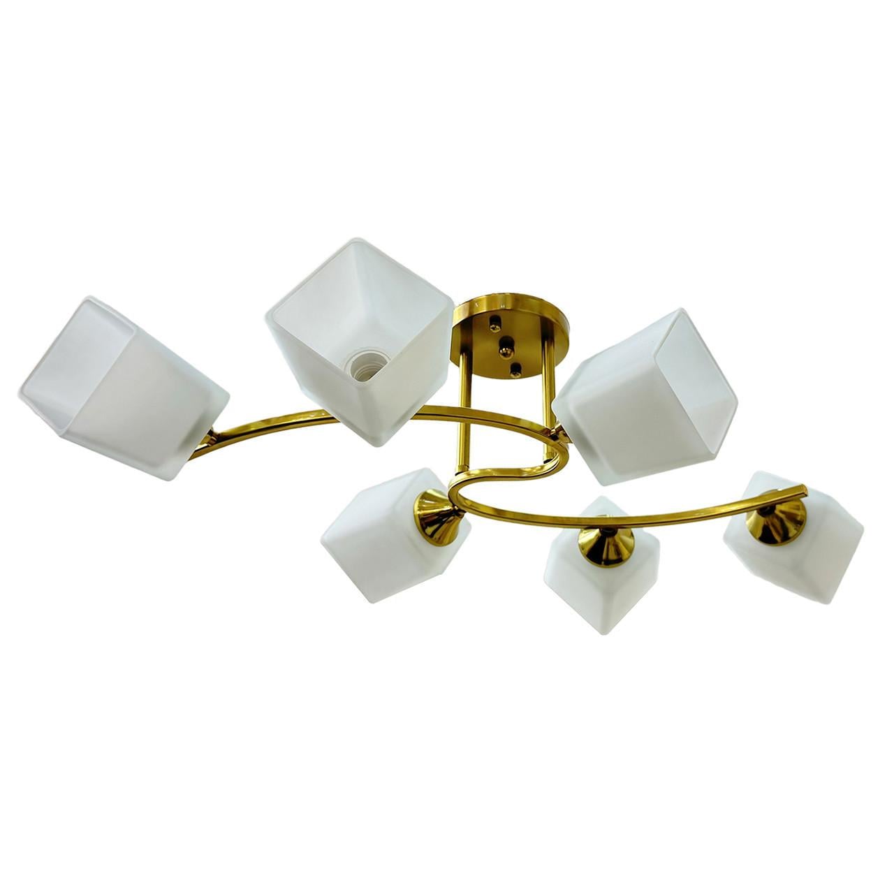 Люстра потолочная NUMINA 3-N6397/6 COP на 6 ламп Золотой матовый