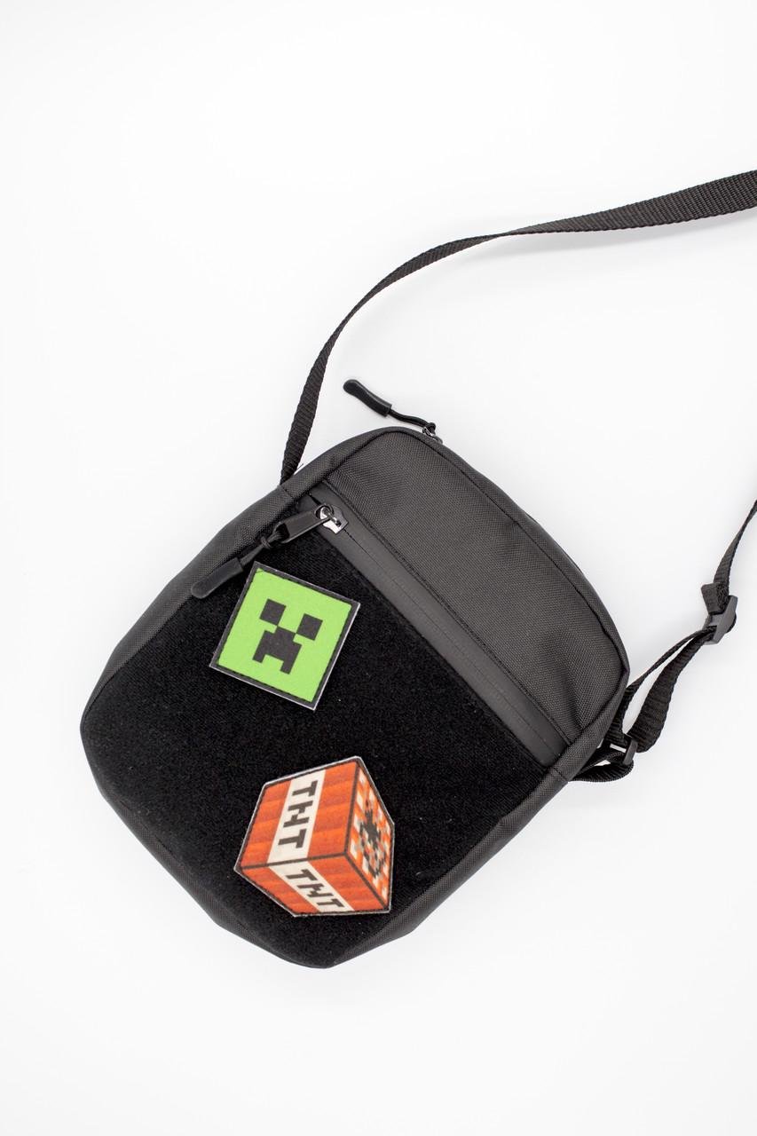 Сумка через плече дитяча Майнкрафт з 2 патчами (2379127148) - фото 4 Сумка через плече дитяча Майнкрафт з 2 патчами (2379127148) - фото 4