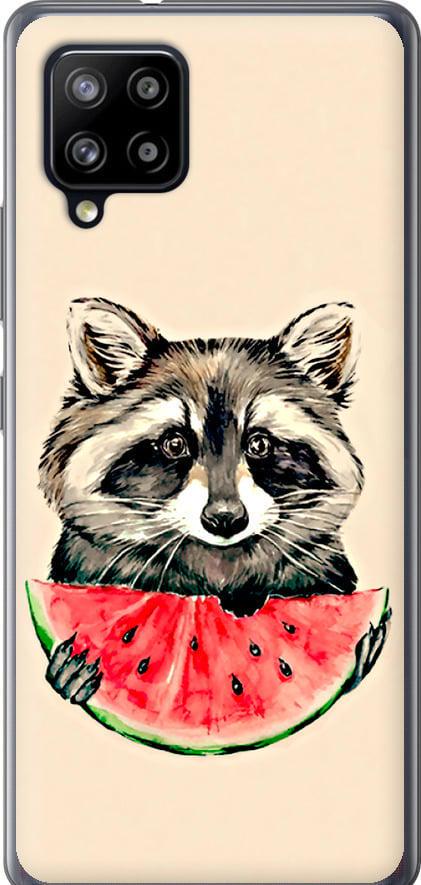 Чехол на Samsung Galaxy A42 A426B Енотик с арбузом (4605t-2098-42517)