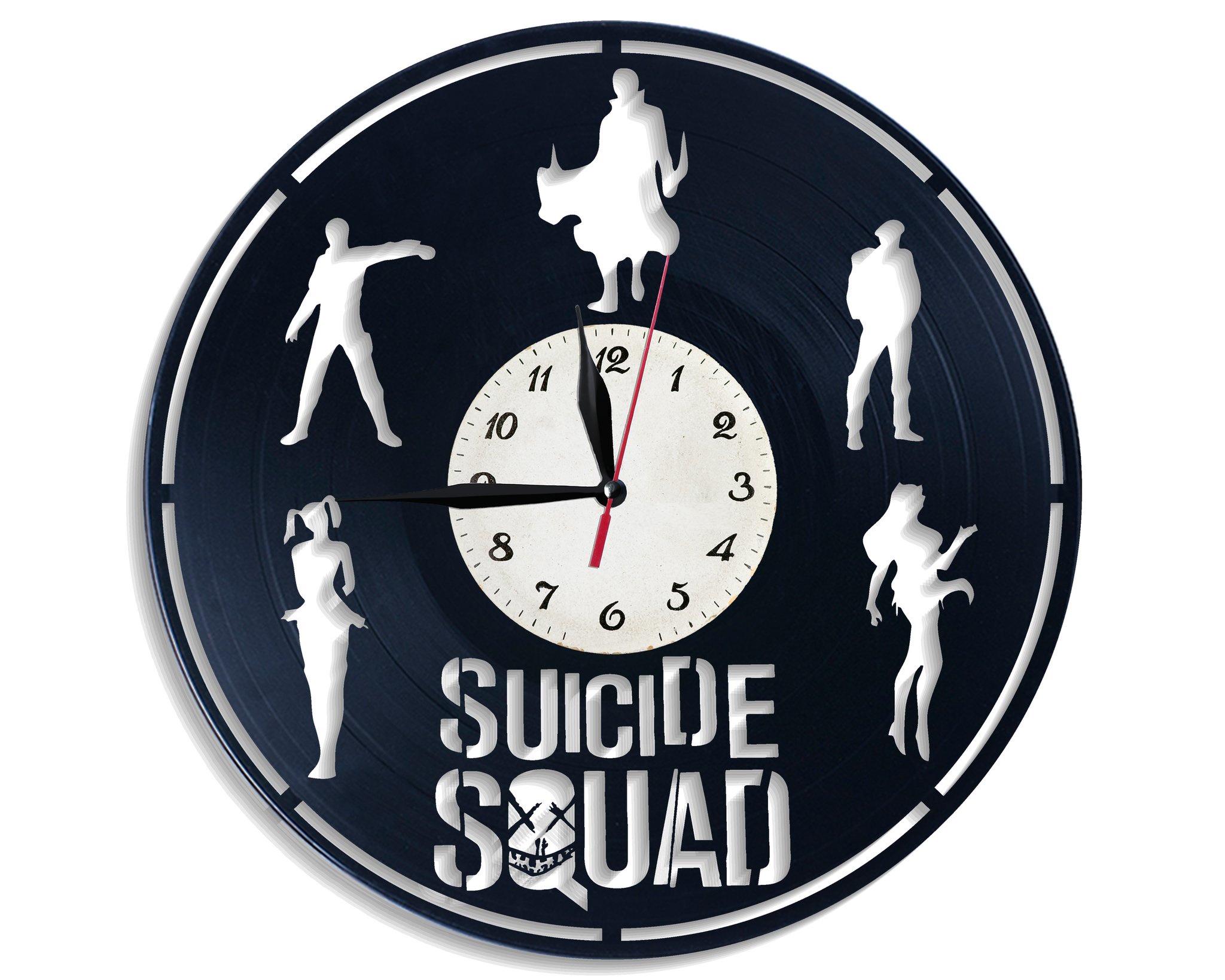 Годинник настінний Загін самогубців 2847 з вінилової платівки - фото 1 Годинник настінний Загін самогубців 2847 з вінилової платівки - фото 1