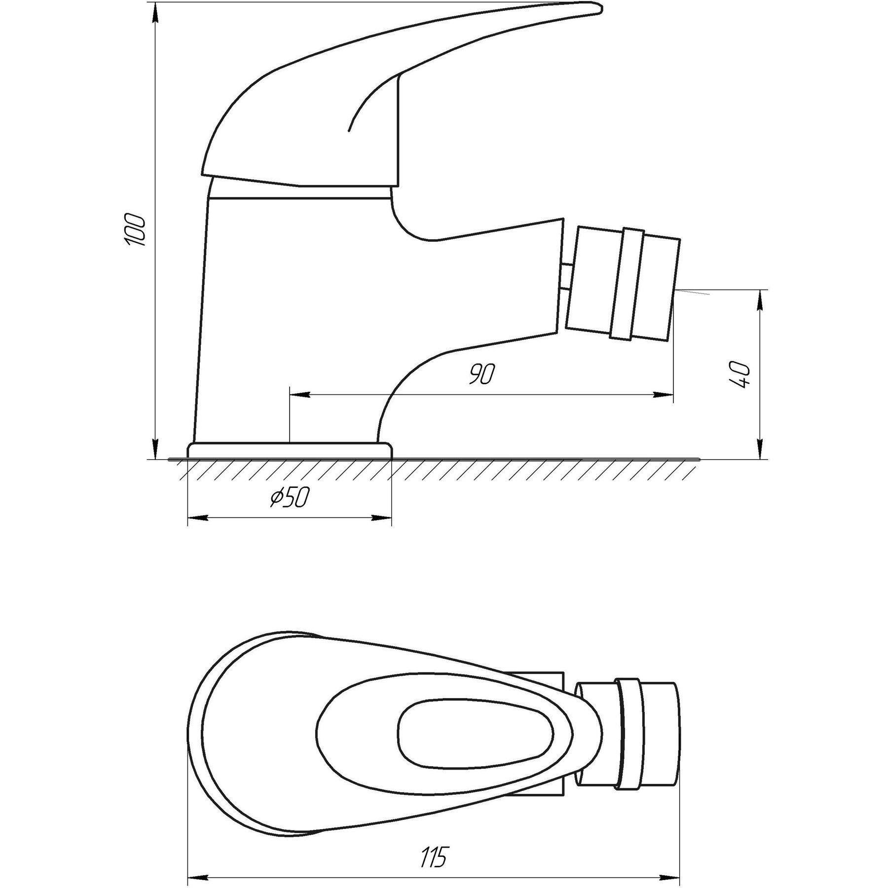 Смеситель для биде EcoMix ELIT EM-106 - фото 5