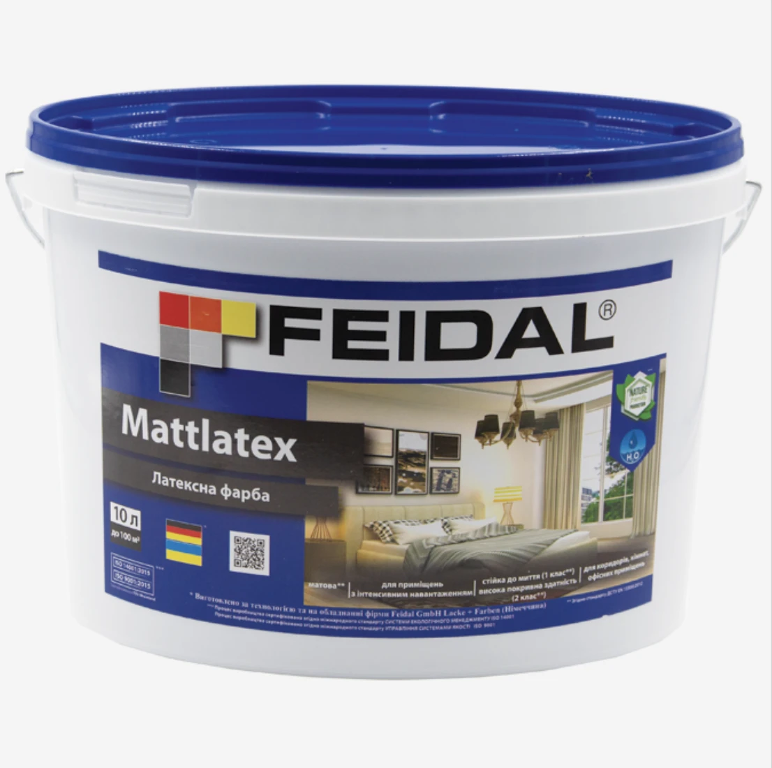 Краска интерьерная Feidal Mattlatex 10 л Белый (1886454830)