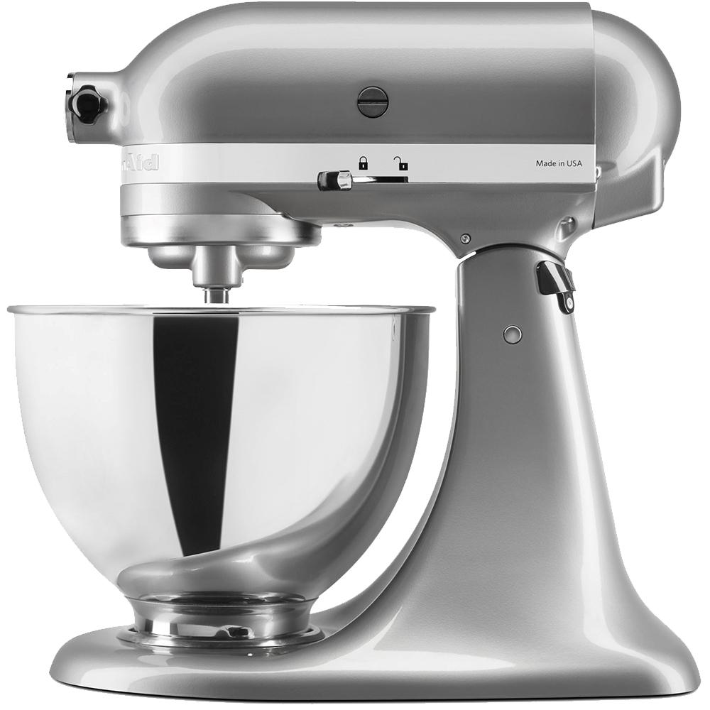 Міксер планетарний KitchenAid Artisan 4,3 л з відкидним блоком Хром (5KSM95PSEMC) - фото 2