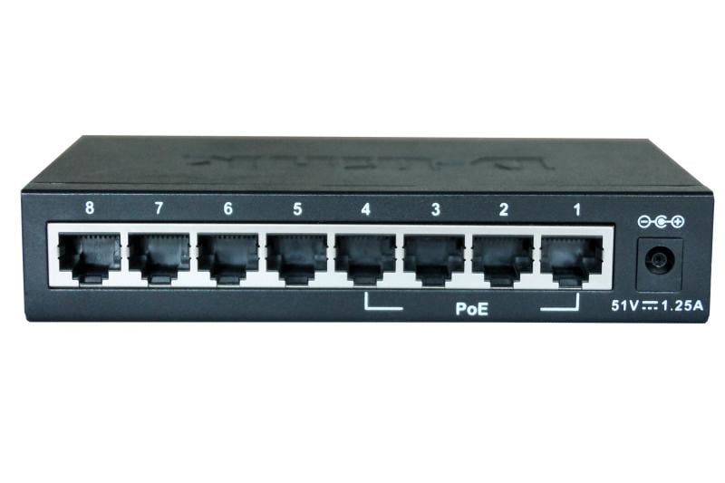 Комутатор D-Link DES-1008P/C1A 8-PORT 10/100MBPS - фото 2