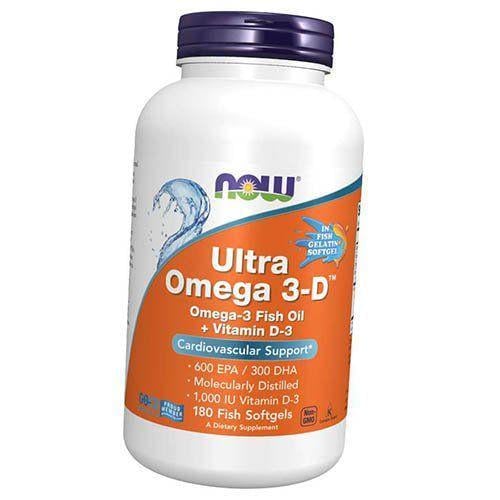 Омега-3 Ultra Omega 3-D с витамином Д3 180 гел. капс. (67128012)