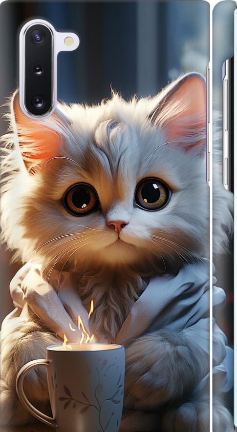 Чехол на Samsung Galaxy Note 10 White cat (5646m-1718-42517) Чехол на Samsung Galaxy Note 10 White cat (5646m-1718-42517)
