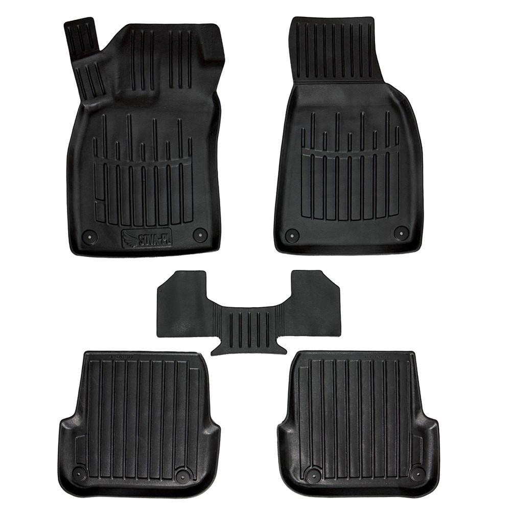 Коврики в салон SOVA-PL для Audi A6 C6 2004-2011 резиновые 5 шт. Черный (28800624) Коврики в салон SOVA-PL для Audi A6 C6 2004-2011 резиновые 5 шт. Черный (28800624)