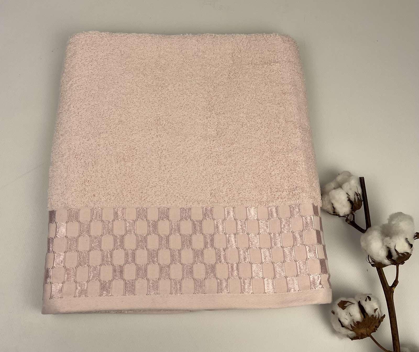 Полотенце Altinbasak Dama 70x140 см Пудровый (CN28238)