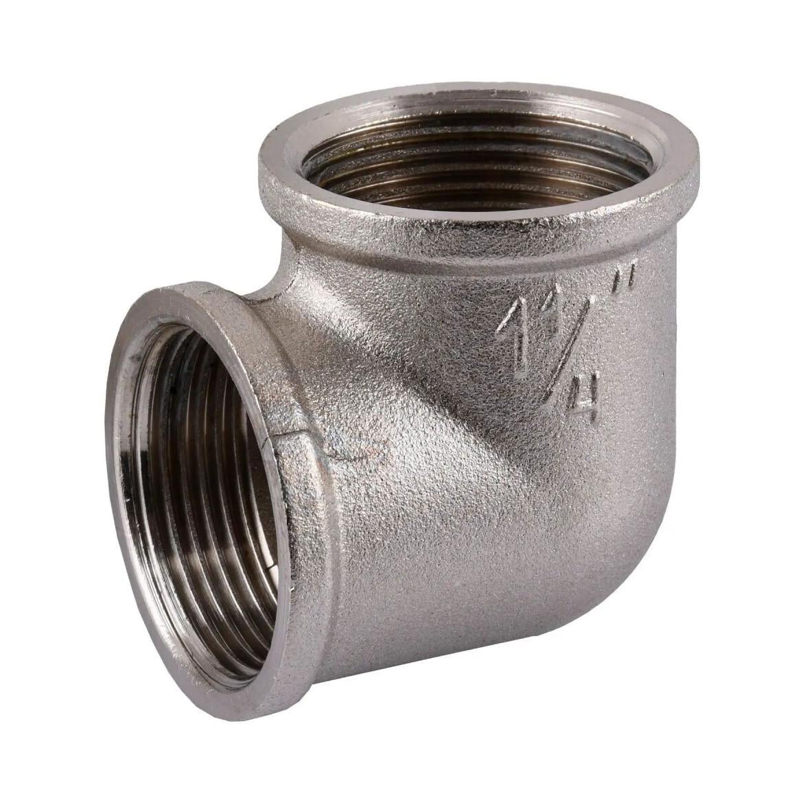 Угольник латунный 1/2" ВВ никелированный (TAR-000009746)