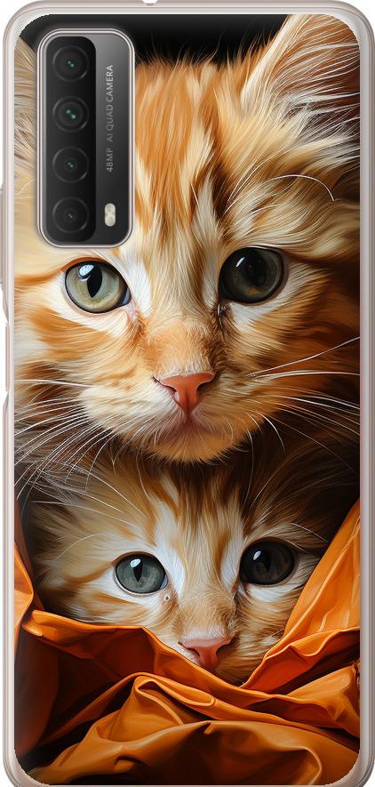 Чехол на Huawei P Smart 2021 Котики 2 (5664u-2100-42517)