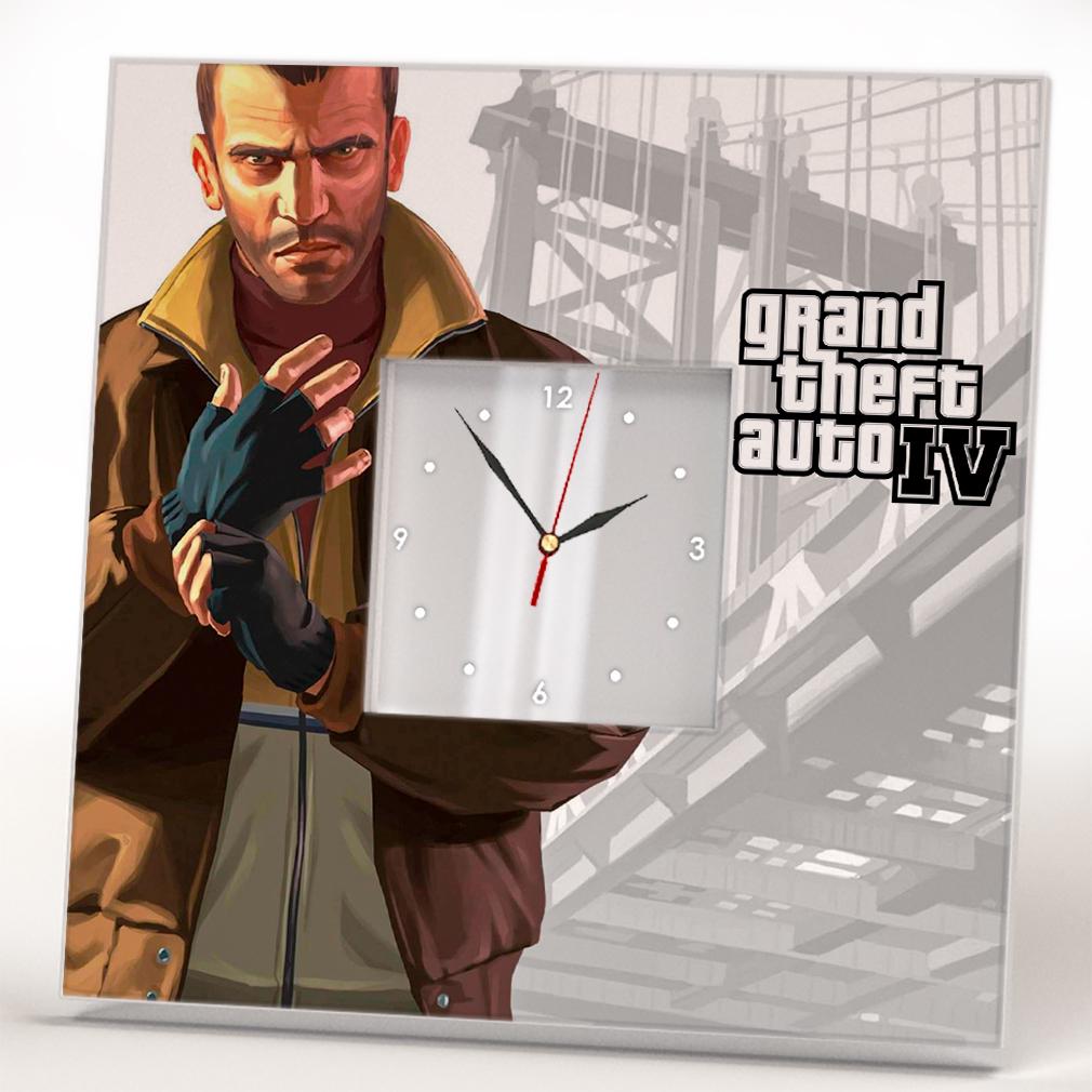 Часы Игра ''Grand Theft Auto IV. GTA 4'' 260x260 мм (C04622)