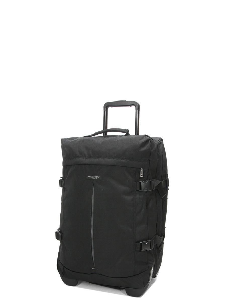 Дорожная сумка на колесах мала Airtex S 55x34x25см 41 л 2,5 кг Черный (827-55)